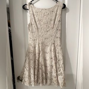 White sequin dress